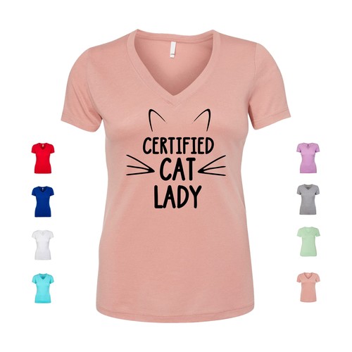 Certified cat lady meow - certified, kitty