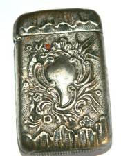 pyrogène en métal argenté style rocaille louis XV