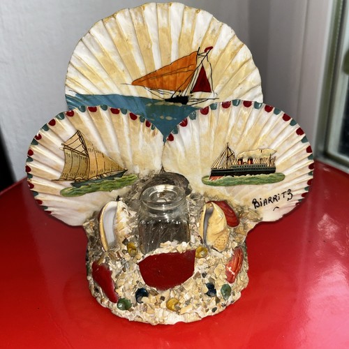 Encrier coquillages biarritz - coquillages,