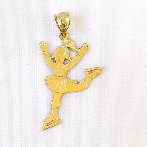 Pendentif charme patineur - pendentif, /