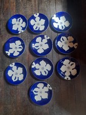 10 Assiettes à Dessert Design Habitat 1980 Diamètre : 21cm