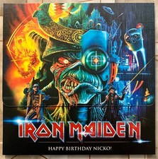 Iron Maiden Happy Birthday Nicko 2 LP Textured Cover Numbered Colored Vinyl 2024