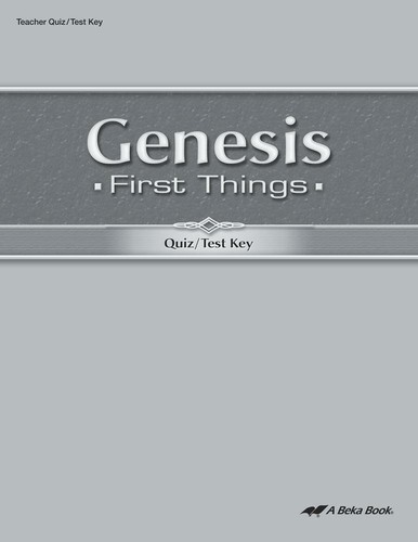 Beka genesis first things - genesis:,