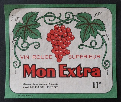Ancienne étiquette vin mon - ancienne,