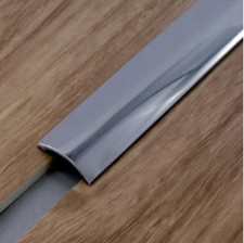 Barre de seuil adhésive inox