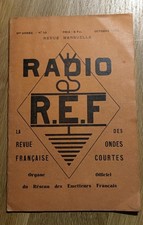 Revue RADIO R.E.F octobre 1933