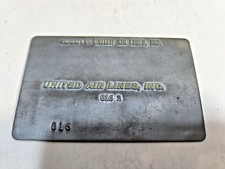 Plaque De Validation De Billet D'Avion United Air Lines 11