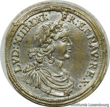 W5699 Rare Jeton de compte Louis XIV 1644 1715 Conrad Lauffer UNC -> Faire offre