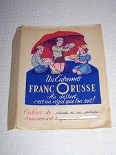 Ancien Protège Cahier Entremets Francorusse