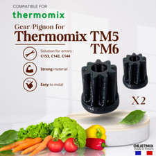 Lot 2 Pignons  Engrenages pour Thermomix TM5  TM6 Qualité Premium Fabrication Fr