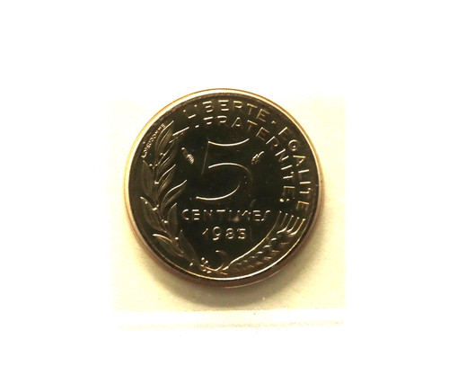 Centimes marianne scellee - 5,