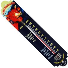 Thermomètre métal bombé