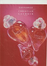 Publicité papier  - advertising paper - Eau Florale de Christian Lacroix