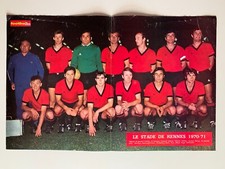 POSTER - ENCART FOOTBALL MAGAZINE ANNEES 70 // EQUIPE LE STADE DE RENNES 1970-71
