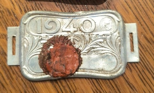 Plaque fiscale 1940 velo - *,