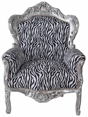 Baroque argent chaise - argent,