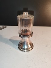 ANCIEN MOULIN MOUTADIER SALIERE POIVRIERE VERRE METAL ARGENTE ARGIT Breveté 