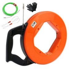 Aiguille Electricien 50m 45mm Tire Fil en Acier Tire Fils Electrique Tire Cab...