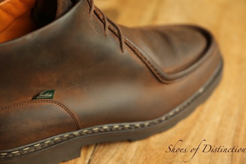 Bottes derby cuir marron - en,