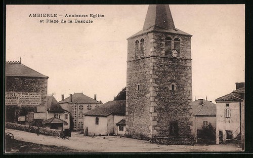 Cpa ambierle ancienne eglise - cpa, ambierle,
