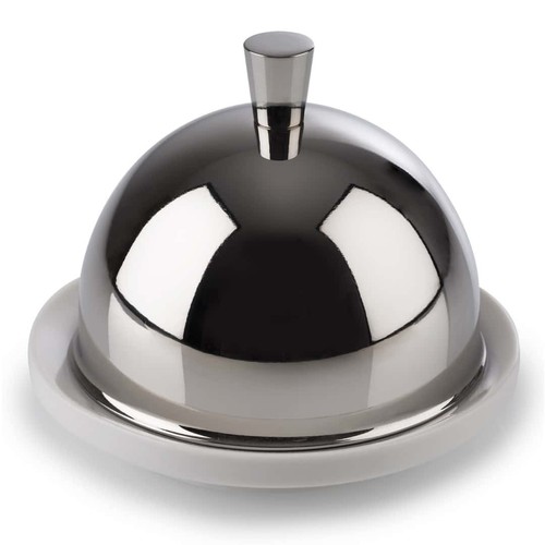 Beurrier porcelaine couvercle - beurrier,