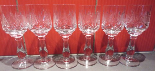Verres pied cristal - pied, en