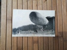 MILITARIA: RARE CARTE POSTALE  ÉPINAL, DIRIGEABLE CDT COUTELLE VERS SON HANGAR 