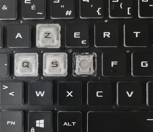 Touche clavier français - touche, de