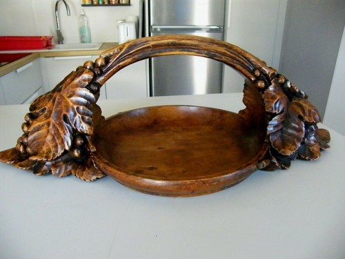 Sculpture bois coupe fruits - bois,