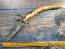 Ancien Couteau LT28CM TARRY LEVIGNE BOIS DE CERF CORNILLON VINTAGE KNIFE MESSER