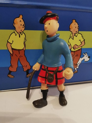 Figurine tintin kilt ecossais - figurine,