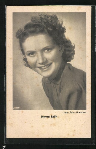 Carte postale actrice herma - carte,