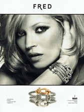 Publicité Advertising 089  2010 Fred joaillier coll bracelets force 10 kate Moss