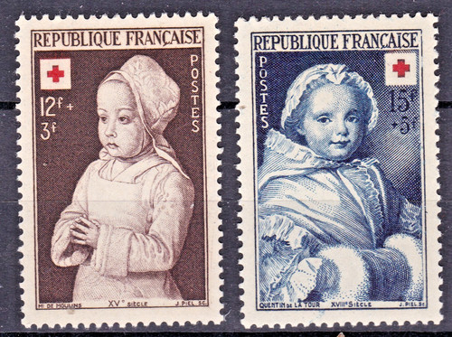 Timbres 1951 france croix - 1951,