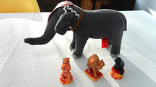 LOT RARE PELUCHE ELEPHANT