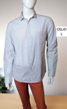 Celio Taille L Slim Fit  Chemise manches longues homme blanche et noire