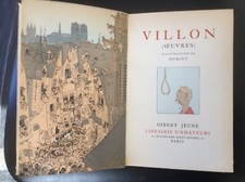 Livre rare villon - villon, (oeuvres)