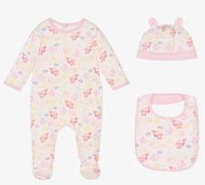 Kenzo Pink Animal Babysuit Set