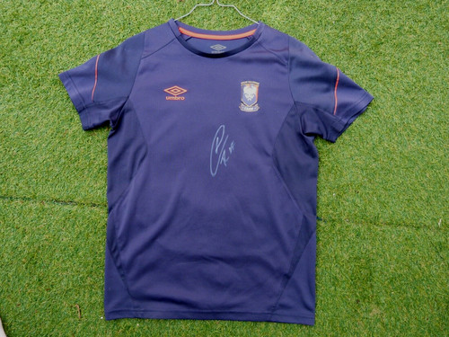 Maillot caen smc signed - caen,