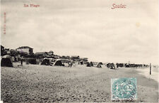 Soulac - La plage - Cabine de plage, tente