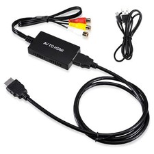 Convertisseur RCA vers HDMI 1080P AV vers HDMI - Adaptateur péritel vers HDMI...