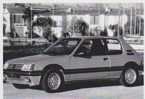 Carte postale peugeot 205 - -,