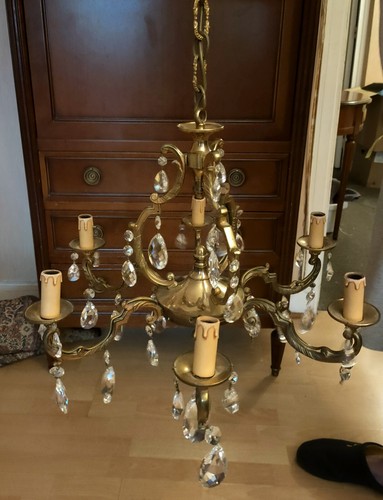 Lustre louis xvi - lustre, bronze