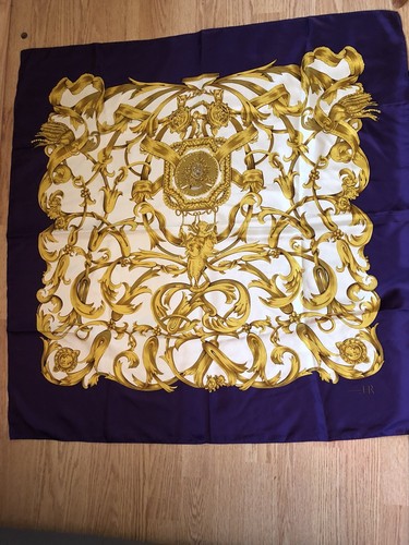 Silk purple scarf - silk,