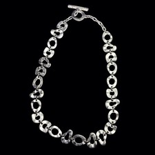 Collier Biche De Bere Bijoux Createur 1980 Design Couleur Argent Froid