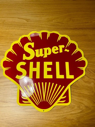 Plaque emaillee shell - plaque,