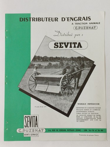 Prospectus année 50 - 2p.,