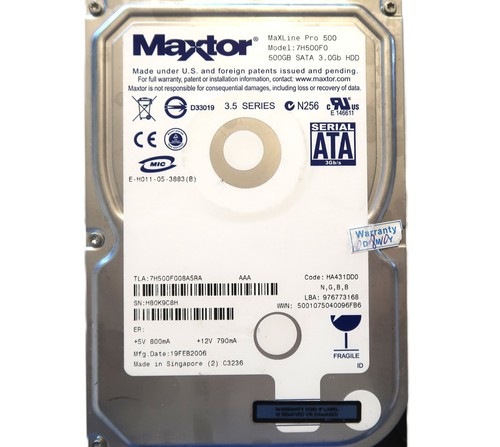 Maxtor 7h500f0 ha431dd0 - maxtor,