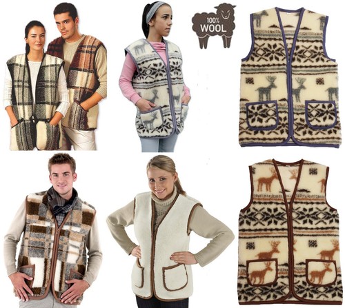 Gilet veste 100 laine - 100%,