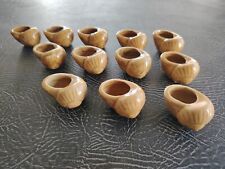 ? Lot De 12 Coquilles Escargots En Grès Céramique Striés